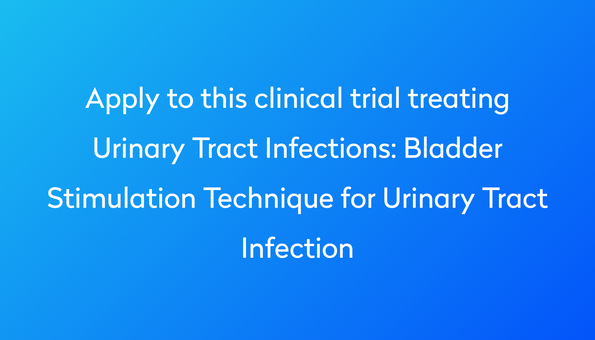 bladder-stimulation-technique-for-urinary-tract-infection-clinical